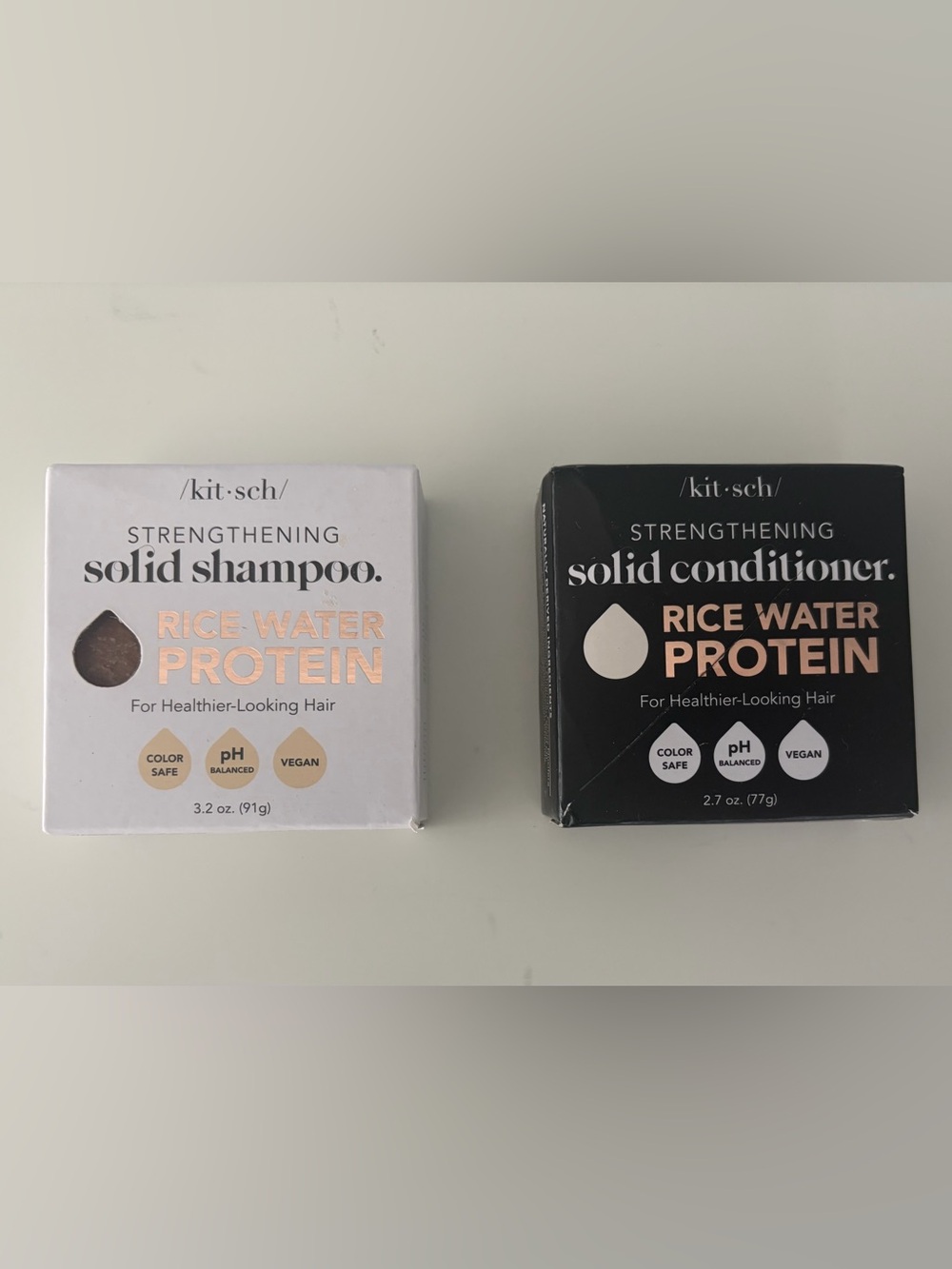 Kitsch Strengthening Solid Shampoo and Conditioner Bar Set NEW